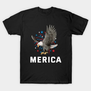 Merica  Eagle USA 4th July eagle T-Shirt